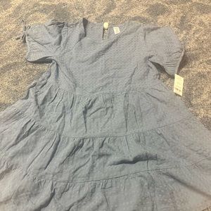 Girls powder blue dress size 14 new with tags